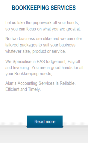 To Alan's Bookkeeping Services page